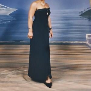 Vintage Armani Collezioni Sleeveless Black Gown